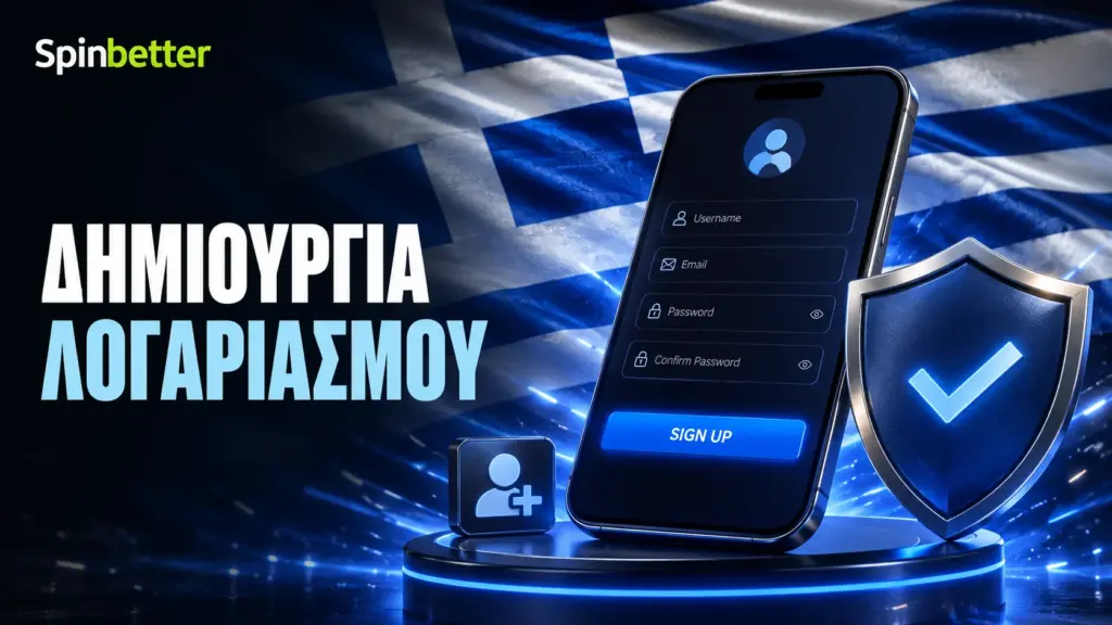 Δημιουργήστε εύκολα νέο λογαριασμό στο SpinBetter